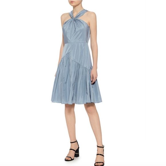 REBECCA TAYLOR Knot Neck Taffeta dress NWT - Picture 2 of 8